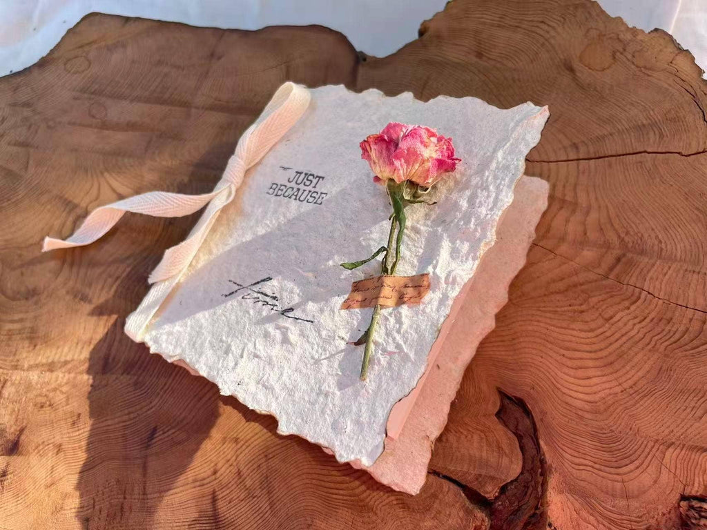 Eternal Love Handmade Plantable Rose Seed Card