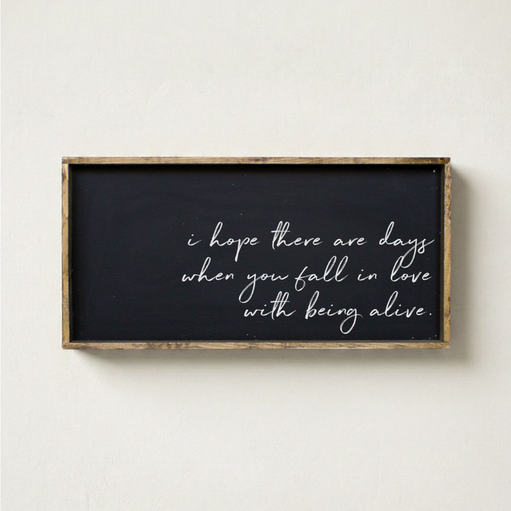 I Hope There Are Days Framed Print - Positive Quote Wall Art
