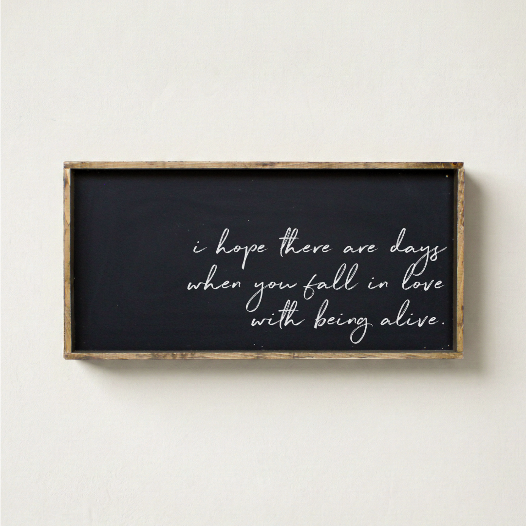 I Hope There Are Days Framed Print - Positive Quote Wall Art