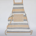 Apron In Printed Cotton With Pocket, Beige
