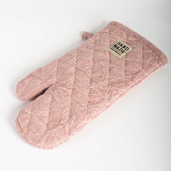 Stone Washed Cotton Glove, Pink