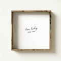 How Lucky Are We Framed Wall Art - Neutral Modern Wall Decor