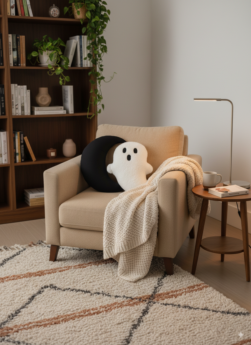 Ghost Pillow - Beige