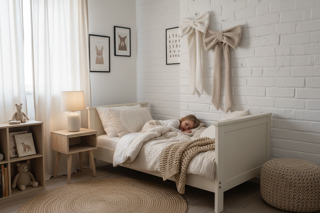 Large Neutral Bow Wall Decor