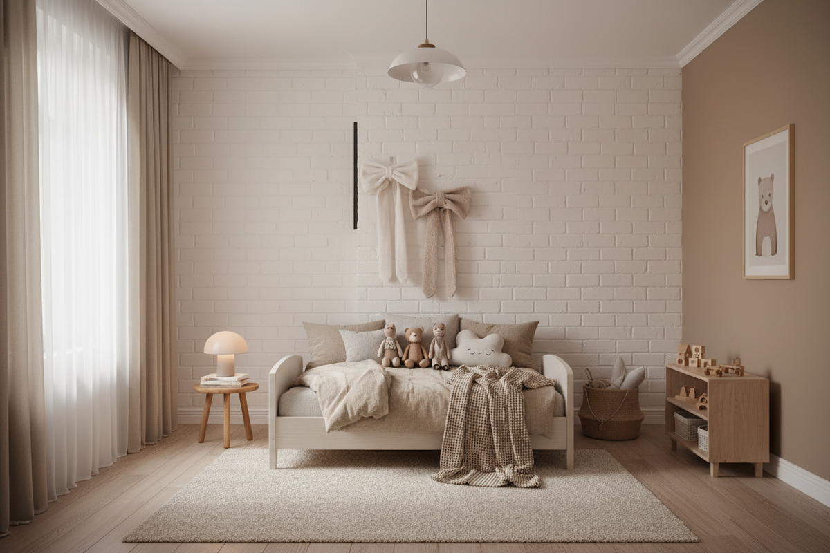Large Neutral Bow Wall Decor
