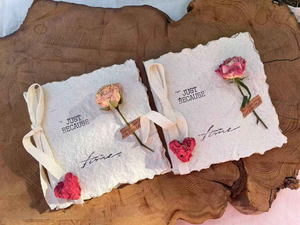 Eternal Love Handmade Plantable Rose Seed Card