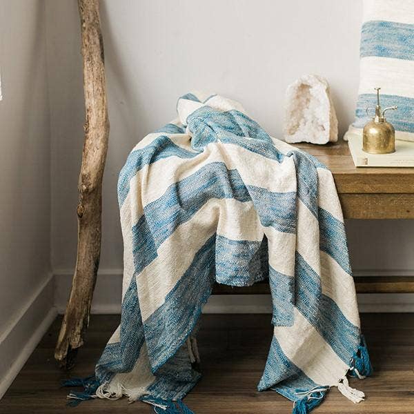 55" x 65" Cotton/chenille Throw