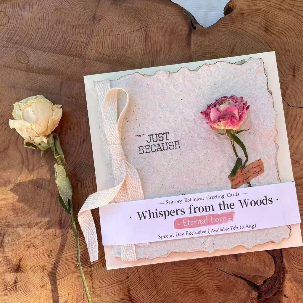 Eternal Love Handmade Plantable Rose Seed Card