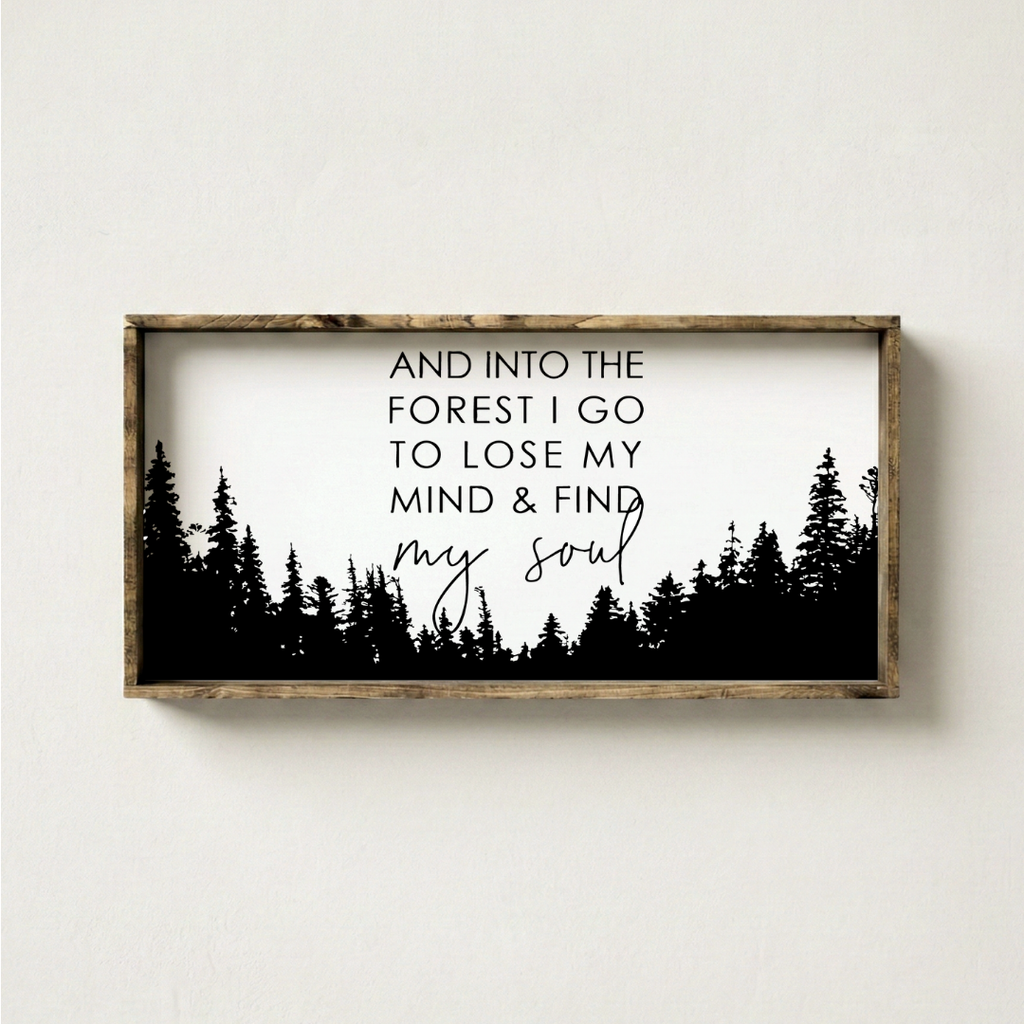 Into the Forest Framed Print - Inspirational Nature Wall Art