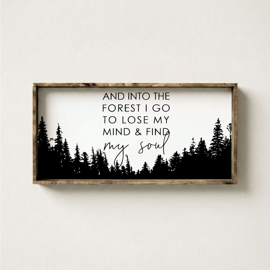 Into the Forest Framed Print - Inspirational Nature Wall Art