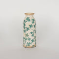 Tall Ceramic Vase With Floral Design