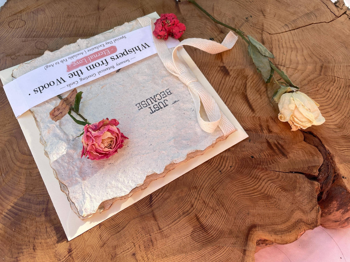 Eternal Love Handmade Plantable Rose Seed Card