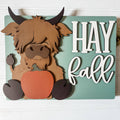 Hay Fall Highland Cow Creative Kit (Unfinished DIY)