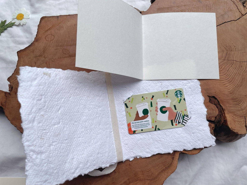 Large Pure Heart Handmade Daisy Thank You Card