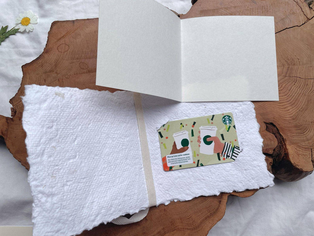 Large Pure Heart Handmade Daisy Thank You Card