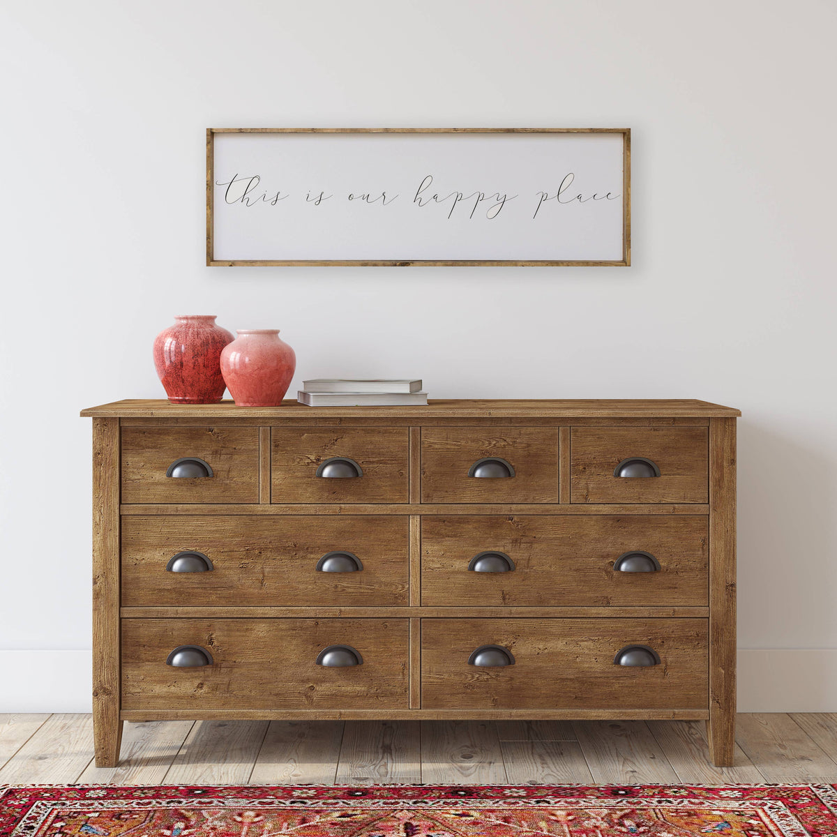 This Is Our Happy Place Framed Art Print - Wall Art
