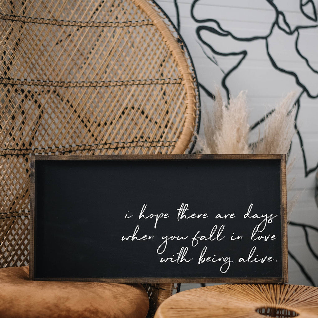 I Hope There Are Days Framed Print - Positive Quote Wall Art